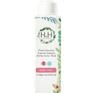 HH Herb & Health Feminine Wash, pH Balanced, Eliminates Odor, Natural Essential Oil Scents – Rose (Cooling Sensation)