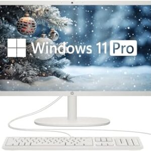 HP 21.5″ FHD All-in-One Desktop Computer, 64GB RAM 2.2TB Storage (2TB SSD + 256GB Docking Station Set), Dual-Core Intel Celeron, Windows 11 Pro with Microsoft Office Lifetime Suite, Keyboard & Mouse