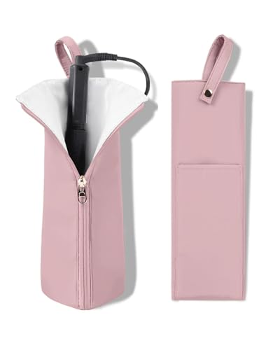 Hot Iron Holder & Mat, Heat Resistant Travel Bag for Curling Iron, Flat Iron – Hair Tool Organizer for Home, Travel