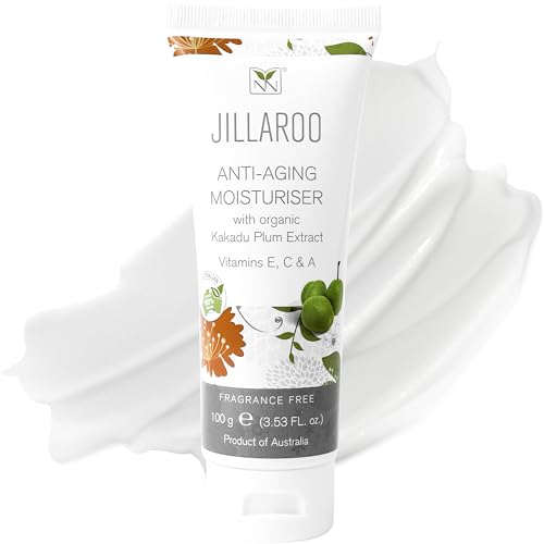 Jillaroo Natural Face Moisturizer for Men & Women with Kakadu Plum, Vitamin A, C, E, Minerals, & Antioxidants – 100g Face Moisturizer for Dry Skin by Y-Not Natural