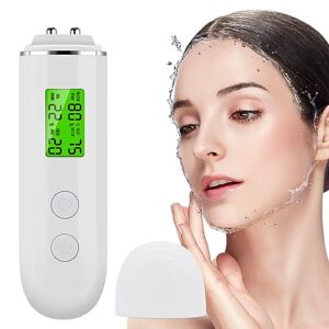 LCD Digital Precision Skin Oil Content Analyzer, Moisture Tester Skin Monitor Detector, Face Care Tool for Beauty Salon Spa Gift for Girl Women