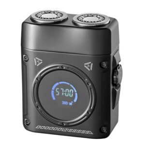 Mini Electric Shaver,Kongeeker Portable Cordless Rechargeable Travel Shaverfor Men, Black