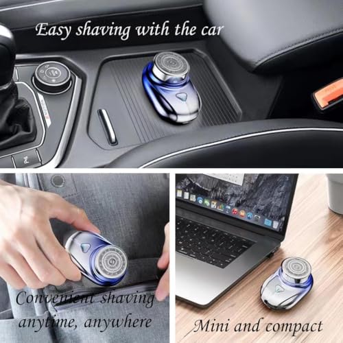 Mini Portable Razor, Waterproof Electric Razor,Type-C Charging Lasts up to 60 Days,Travel Electric Shaver,Suitable for Beard, Hair, Body, Home, Car, Travel,Wet and Dry Shaving. - Image 5