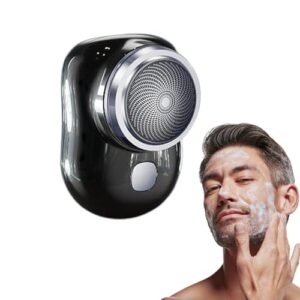 Mini-Shave Portable Electric Shaver, Mens Electric Razors for Shaving Face, Tlopa Mini Shave, Travel Razors for Women, Suitable for Home, Car, Travel (Black)