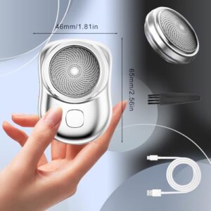 Mini-Shave Portable Electric Shaver, Mini Shavers for Men, Travel-Friendly Mini Shaver (Gradient Blue)