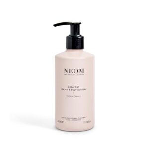 NEOM – Great Day Hand & Body Lotion, 300ml | Wild Mint & Mandarin | Nourish and Soften, Zesty Fragrance
