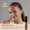 Plant-Based Non-Sticky Lip Gloss (What A Babe) - Hydrating & Nourishing with Sunflower Seed Oil, Cacao & Grape Seed Oil - Gluten-Free, Vegan, Non-GMO, Paraben-Free - 5g/0.18oz - Image 5