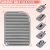 Quccefods Heat Resistant Mat Large Silicone Hot Hair Tools Holder for Curling Irons Flat Iron Hair Straightener Mat Portable Vanity Pad Accessories/Organizer - Image 4