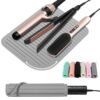 Quccefods Heat Resistant Mat Large Silicone Hot Hair Tools Holder for Curling Irons Flat Iron Hair Straightener Mat Portable Vanity Pad Accessories/Organizer