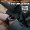 Smart Watch - 2 inch Rugged Smart Watch for Android Phones, 100M Waterproof, Bluetooth Call, 100+ Sports Modes, Ultra Long Battery Life - Image 5