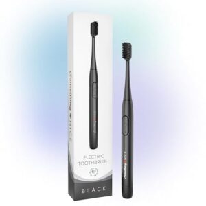 Something Nice Electric Sonic Toothbrush with Case | Dentist Approved, Soft Bristles, & Ergonomic Design | 18K Vib/Min Travel Electric Toothbrush for Braces (Batteries NOT Included)