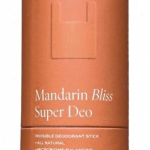 Super Deo – Mandarin Bliss | Invisible Deodorant Stick | Natural Deodorant for Men and Women | Aluminium Free | Mitigate Ingrown Hair | Mandarin and Orange Scent