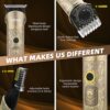 Ufree Beard Trimmer for Men, Electric Razor Shavers, Cordless Hair Clippers, Shaving Kit for Mustache, Body, Nose, Ear and Face,7 in 1 Beard Grooming Kit, Birthday Gifts for Men Father Dad - Image 6