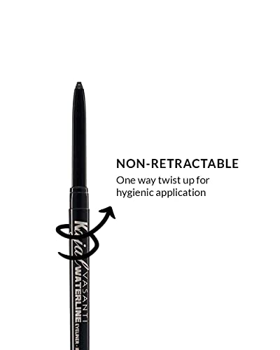 VASANTI Kajal Waterline Eyeliner Pencil (Violet Rays) – Long lasting, Blendable, Safe for Sensitive Eyes, Waterline Eye Liner – Water resisitant & Smudge proof – Opthalmologist Approved and Tested