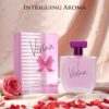 Vivian for Women - Floral Fruity Long Lasting Fragrance - Top Notes of Red Berries & Rose - Base Scents of Creme Brulee & Caramel - Paraben Free & Cruelty Free - Elegant 100ml Bottle, Parfume Women - Image 5