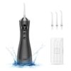 Water Dental Flosser, Protable Cordless Water Flosser with 300ML Rechargeable Travel Irrigation Cleaner, IPX7 Waterproof Electric Flossing for Teeth