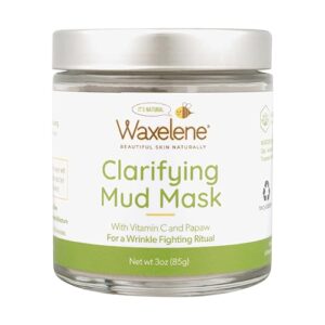 Waxelene Clarifying Mud Mask Dry Blend – Wrinkle Fighting Ritual Cleans Pores Hydrates Nourishes Skin Vitamin C Papaw Bentonite French Green Clay