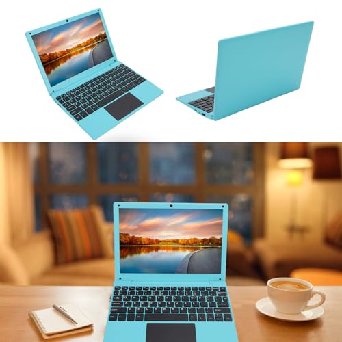 10.1 Inch Laptop, Quad Core Processor, Ultra Slim Design Wire less Fidelity USB Port Laptop, Type C Charging, for Working, Watching Videos Gaming (Blue #16) - Image 5