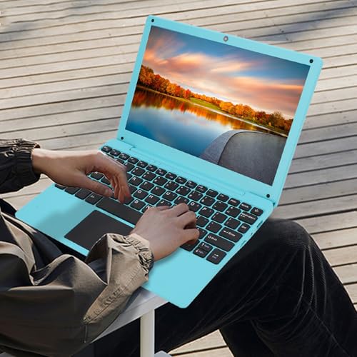 10.1 Inch Laptop, Quad Core Processor, Ultra Slim Design Wire less Fidelity USB Port Laptop, Type C Charging, for Working, Watching Videos Gaming (Blue #16) - Image 6