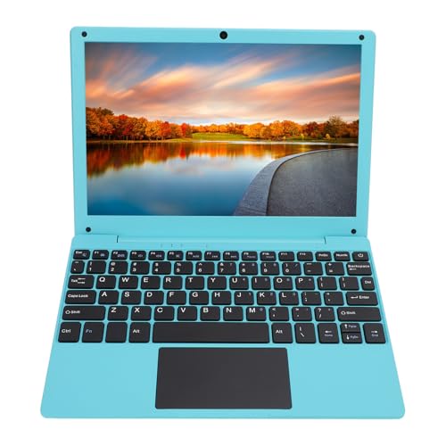 10.1 Inch Laptop, Quad Core Processor, Ultra Slim Design Wire less Fidelity USB Port Laptop, Type C Charging, for Working, Watching Videos Gaming (Blue #16)