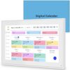 15.6 Inch Digital Calendar, 2025 Planner & Chore Chart, 32GB WiFi Smart Organizer, HD Touch Screen Wall Calendar, Interactive Organizing Schedule, Meal Plan for Family, Includes Desk Mount