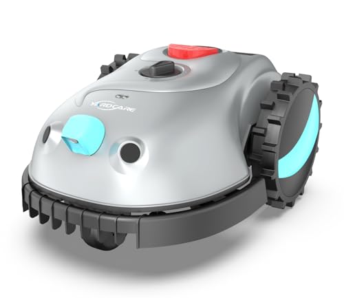 2025 New YARDCARE V100 Robotic Lawn Mower with Vision Navigation, Spot Spiral Mowing, Obstacle Avoidance, Adjustable Cutting Height, Low Noise, Ideal for Small Lawns