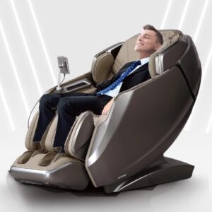 4D Revive, Health Fingerprint Sensor, AI Health Detection, 40 Cell Full Body Air Massage (Brown)