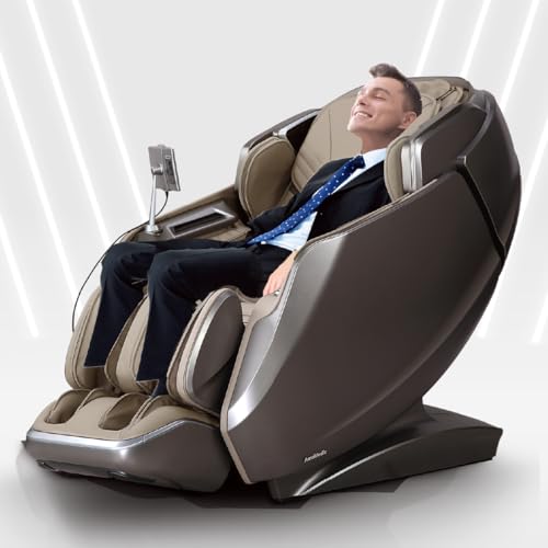 4D Revive, Health Fingerprint Sensor, AI Health Detection, 40 Cell Full Body Air Massage (Brown)