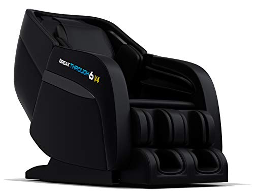 6 v4 Recliner 3D Massage Chair | Zero Gravity with Heating | Deep Tissue Shiatsu Full Body Massager | Yoga Stretch | Pain Relief | Full Foot Massager | Perfect Luxury Gift (Black)