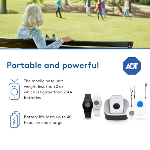 ADT - On-The-Go Mobile Medical Alert System for Seniors - GPS Capabilities, Included Waterproof Wearable Panic Button, 24/7 U.S. Based Monitoring (Fall Detection Pendant) - Image 6