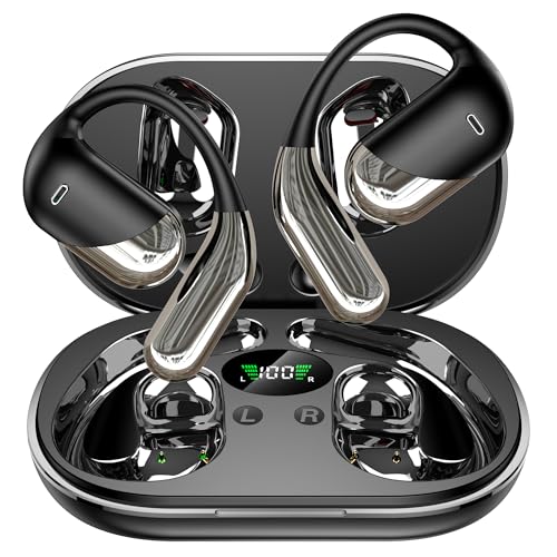 AI Translation Earbuds Real Time, 3-in-1 Translator Earbuds 144 Languages & Accents, Audifonos Traductores Inglés Español,Open Ear Wireless Headphones with Charging Case fit iOS & Android Black
