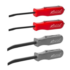 AMM 4 PCS Pocket Pry Bar Set, Mini Pry Bar with Magnet Top and Pocket Clip, 4.5″ Small Pry Bar for Home Office, Car Repair Gadgets, Electronics and Mechanics Repair