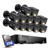 ANNKE 16 Channel Security Camera System HD-TVI 1080P Lite Video DVR and (12) 2.0MP Outdoor IP67 Cameras with Smart Dual Light, AI Human/Vehicle Detection, Color Night Vision, 2 TB Hard Drive