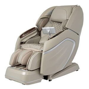 AmaMedic Hilux | 4D MassageChair Heated Back | Roller Massage | SL-Track | Specialized 18 Airbags | Automatic Extendable Footrest up to 7.1”” (Taupe)