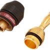 Amazon Basics Speaker Connector Banana Plugs,12 Count (1 Pack of 6 Pairs), 0.5 x 0.5 x 1.3 inches, Black - Image 3