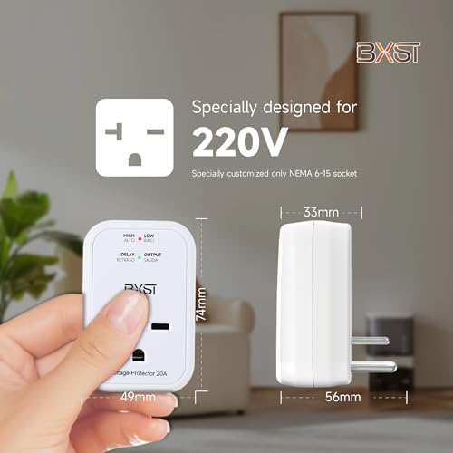 BXST Single Outlet Power Surge Protector for Refrigerator/Microwave Oven/Smart TV Small Wall Surge Voltage Protector for Appliance 140J 4400W（2 Pack）… - Image 5