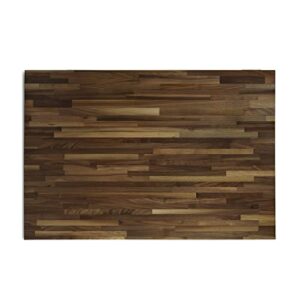 CONSDAN Butcher Block Counter Top, Walnut Solid Hardwood Countertop, Wood Slabs for Kitchen, Reversible, Both Side Polished, Prefinished with Food-safe Oil, 1.5″ Thickness, 72″x25″