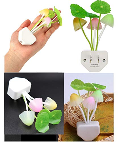 Color Change Led Night Light w/Smart Sensor, Plug-in Night Lights for Kids Adults Cute Mushroom Night Light Lamp Bedroom Home Decor Light Wall Lamps NightLight - Image 4