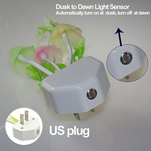 Color Change Led Night Light w/Smart Sensor, Plug-in Night Lights for Kids Adults Cute Mushroom Night Light Lamp Bedroom Home Decor Light Wall Lamps NightLight - Image 6