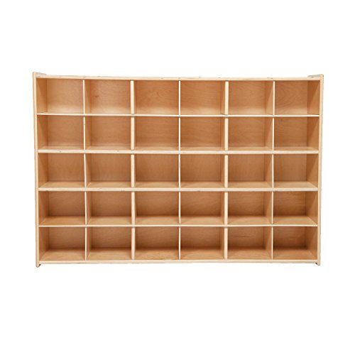 Contender C16039 30 Cube Cubby Storage Organizer Without Trays, Cubby Shelf for Kids Toys, Daycare, Classroom, 47-inch Width