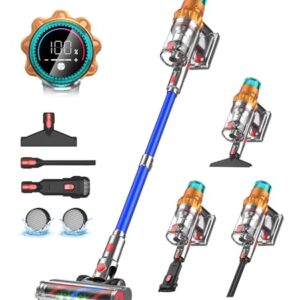 Cordless Vacuum Cleaners for Home,8-in-1/65Min/600W/48Kpa Powerful Suction,Self-Standing Cordless Stick Vacuum Cleaner,Lightweight Anti-Tangle Rechargeable Vacuum for Floor/Carpet/Pet Hair/Car