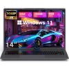 DERE 14 inch Laptop,Gaming PC Coumpter,8GB RAM 256GB SSD| 1920×1200 FHD+ IPS Display| N5805|Win11,HDMI & Wi-Fi|for Study, Office,Business,|Silver Gray