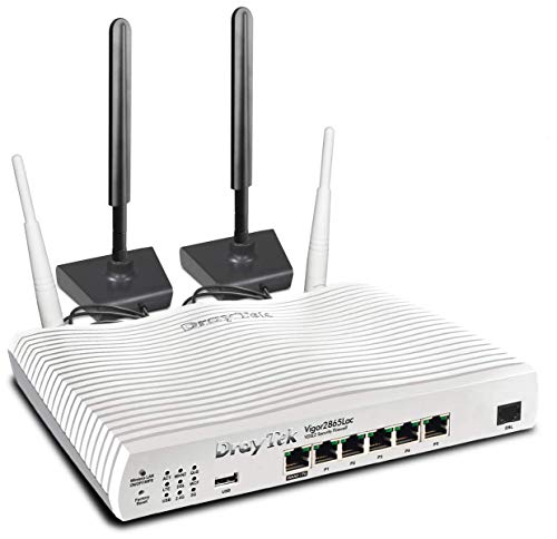 DrayTek V2865LAC-K Vigor 2865Lac Wireless 5 AC Multi-WAN Firewall VDSL/4G LTE Integrated Modem Router with VOIP Functionality