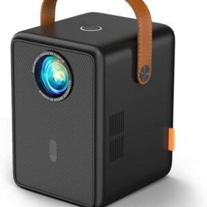 【Electric Focus】Projector with Wifi and Bluetooth, FunFlix G1 Mini Projector Support 1080P, 16000 Lumens, 4D/4P Keystone&Zoom, Portable Movie Projector 300″ Screen for iOS/Android/TV Stick/PS5/HDMI