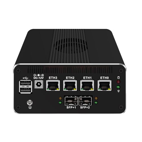 Firewall Appliance 10gbe, Intel N305 Router Mini PC with SFP+ 4xIntel I226-V 2.5GbE 2*Intel 82599ES 10GbE Firewall Router Support Pfsense/OPNsense/LTE 32GB DDR5 2TB NVMe SSD
