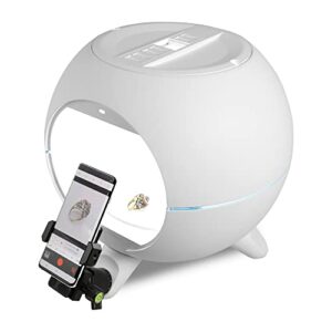 Foldio360 Smart Dome with Mount Kit (Smart Lightning Turntable with Built-in LED Light, Turntable and Phone Mount Kit | Auto Shooting 360 Degree Images and Video)