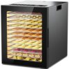Food Dehydrator for Jerky, Fruit, Meat, Herb, Beef, Mushroom, 12 Trays Large Dryer Machine, Commercial Stainless Steel Dehydrators, 48H Timer and Temperature Control, 850W, ETL Approved