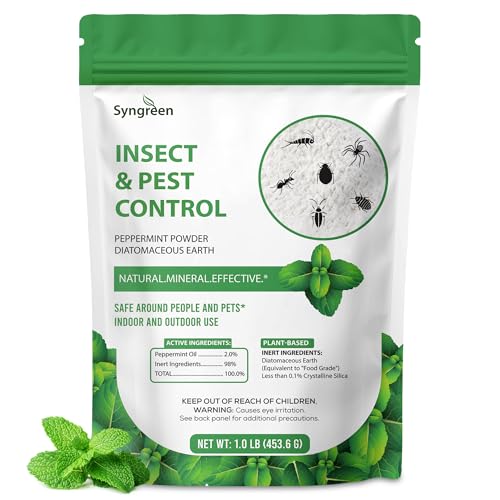 Food Grade Diatomaceous Earth 1 lb with Peppermint – Indoor/Outdoor Family-Friendly