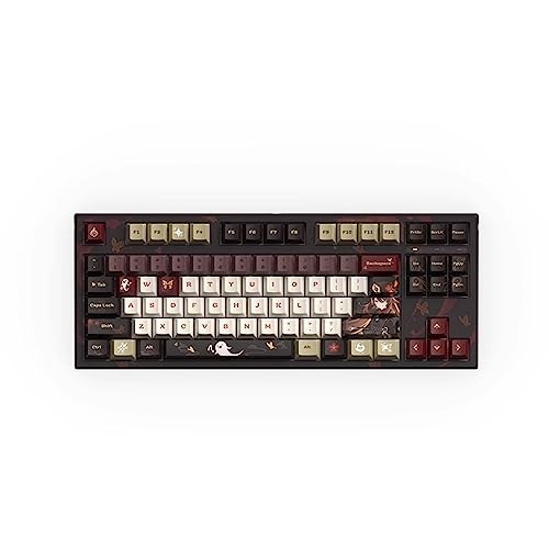 Fu Tao Yukiharu Umika Ver. Mechanical Keyboard, Kailh Box, White Axis, 87 Keys, Gaming Keyboard, Genshin Impact Peripheral Equipment, Official Merchandise