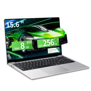 Gaming Laptop,15.6 inch Laptop,N4000 Processor 8GB RAM 256GB SSD,Notebook Computers Laptops 1920×1080 Display,WiF5 Mini HDMI,180 Angle Opening WiFi5 Mini-HDMI, Laptops for Students Business Work